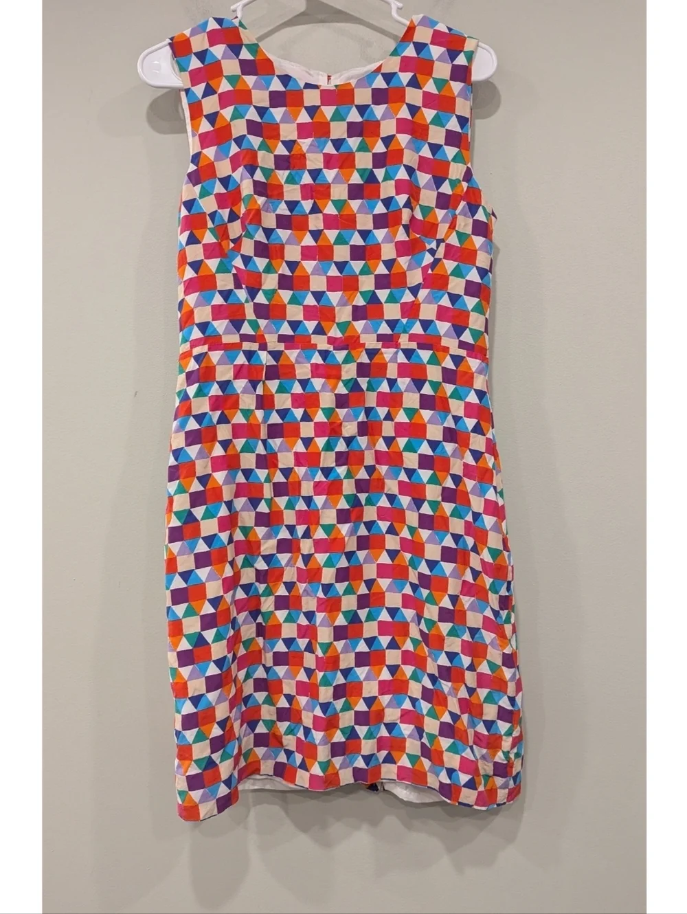 Kate Spade Abbey Geometric Print Sleeveless Dress Size 10